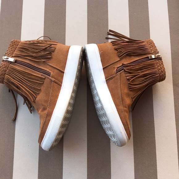 Via Moda brown  fringe boost - Picture 3 of 7